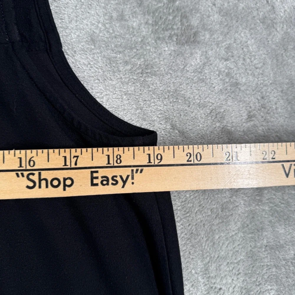 Eileen Fisher Dress Black‎ Sleeveless Pockets Casual Neutral Minimalist Size M - Picture 12 of 12